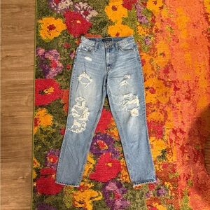 Aeropostale Mom jean Distressed Blue Jeans